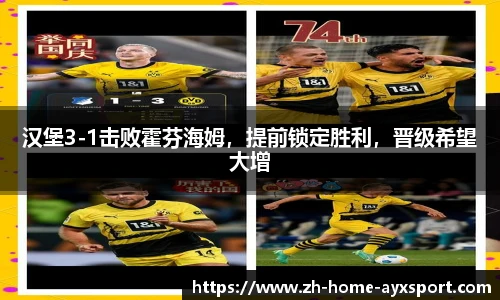 汉堡3-1击败霍芬海姆，提前锁定胜利，晋级希望大增