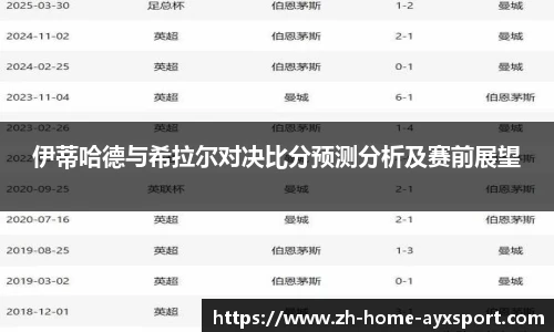 伊蒂哈德与希拉尔对决比分预测分析及赛前展望