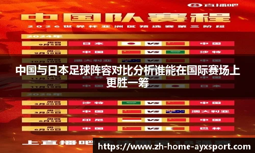 中国与日本足球阵容对比分析谁能在国际赛场上更胜一筹