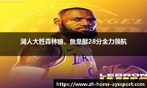 湖人大胜森林狼，詹皇献28分全力领航